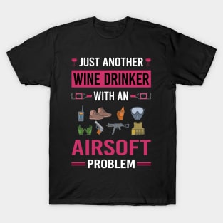 Wine Drinker Airsoft T-Shirt